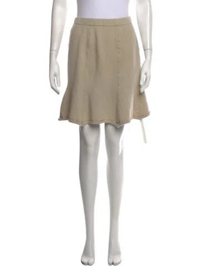 Pre-owned St John Mini Skirt In Neutrals