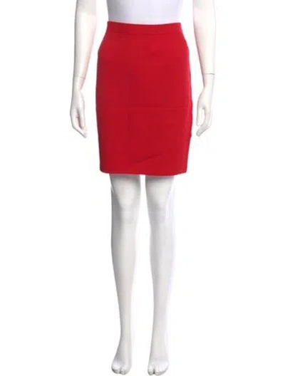 Pre-owned St John Mini Skirt In Orange