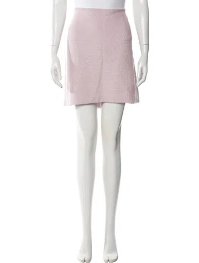 Pre-owned St John Mini Skirt In Pink