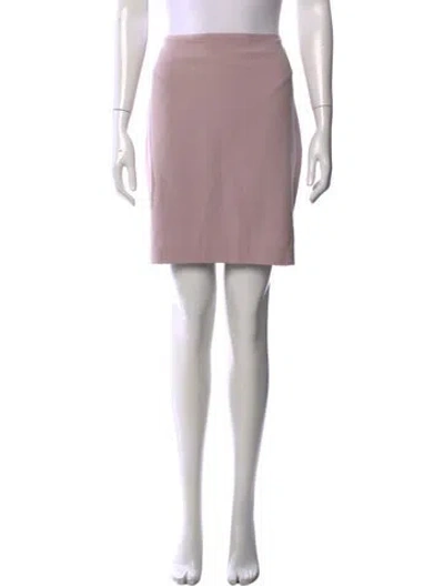 Pre-owned St John Mini Skirt In Pink