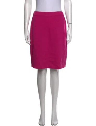 Pre-owned St John Mini Skirt In Pink