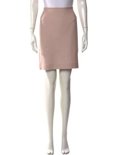 Pre-owned St John Mini Skirt In Pink