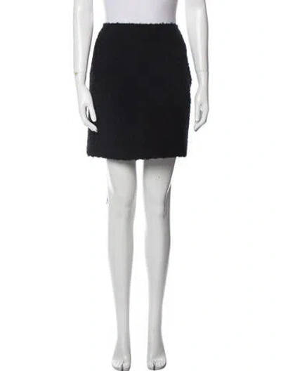 Pre-owned St John Mini Skirt W/ Tags In Black