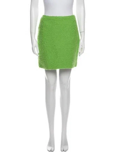 Pre-owned St John Mini Skirt W/ Tags In Green