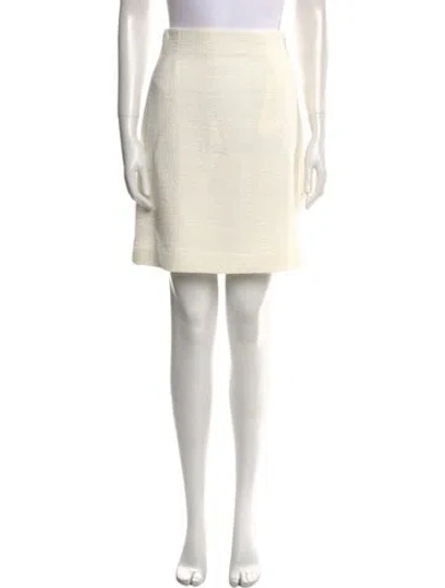 Pre-owned St John Mini Skirt W/ Tags In Neutral