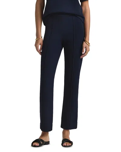 ST JOHN MIXED GAUGE RIB KNIT PANTS
