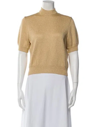 Pre-owned St John Mock Neck Sweater