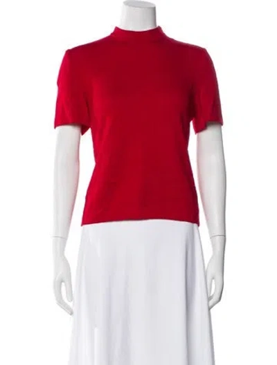 Pre-owned St John Mock Neck Sweater In Multi