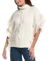 St John St. John Mouline Wool Knit Sweater In White