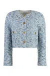 St John Multicolor Tweed Jacket In Multi