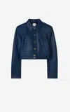 St John Nappa Leather Jacket In Sltl