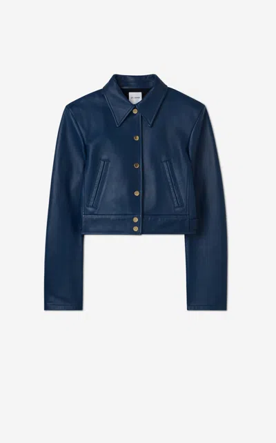 St John Nappa Leather Jacket In Sltl