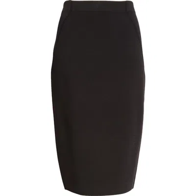St John St. John Nina Knit Pencil Skirt In Black