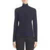 St John St. John Nuda Fine Jersey Turtleneck Top In Purple