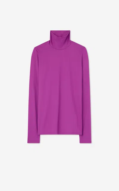 St John Nuda Turtleneck Top In Azll