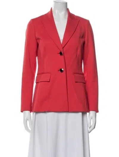 Pre-owned St John Nylon Blazer In Red