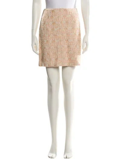 Pre-owned St John Nylon Mini Skirt In Multi
