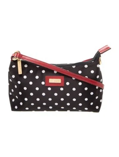 Pre-owned St John Nylon Shoulder Bag In Black