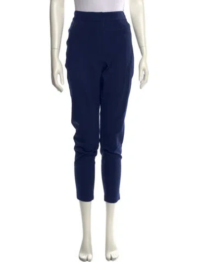 Pre-owned St John Nylon Skinny Leg Pants In Blue