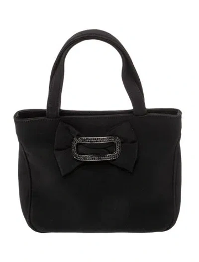 Pre-owned St John Nylon Top Handle Bag In Black