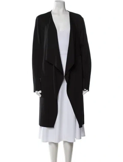 Pre-owned St John Open Front Sweater In Black