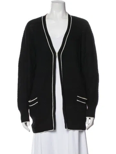 Pre-owned St John Open Front Sweater In Multi