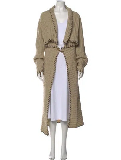 Pre-owned St John Open Front Sweater In Neutral