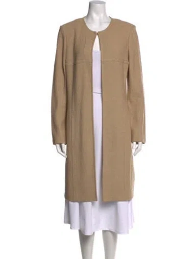 Pre-owned St John Open Front Sweater In Neutrals