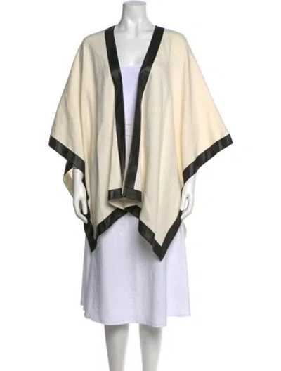 Pre-owned St John Open Front Sweater In Neutrals