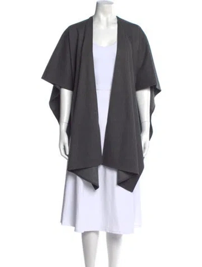 Pre-owned St John Open Front Sweater W/ Tags In Gray