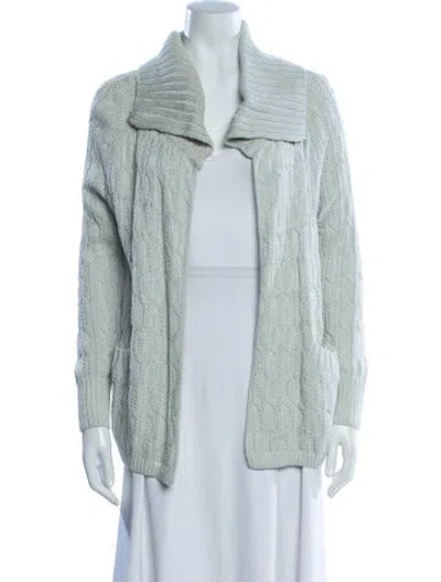 Pre-owned St John Open Front Sweater W/ Tags In Neutral
