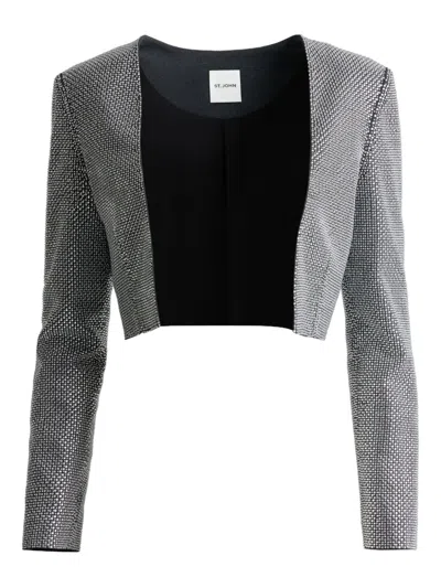 St John Open Jacket In Gray