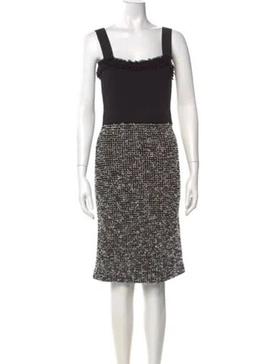 Pre-owned St John Paisley Print Turtleneck Top W/ Tags In Blue