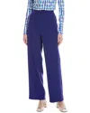 St John Stretch Satin Pant In Blue