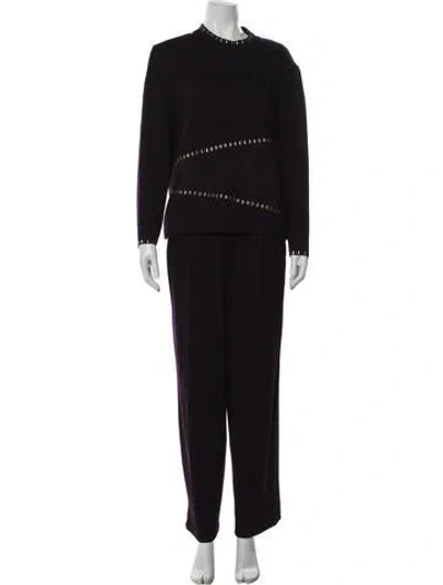 Pre-owned St John Pant Set In Black