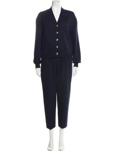 Pre-owned St John Pant Set In Blue