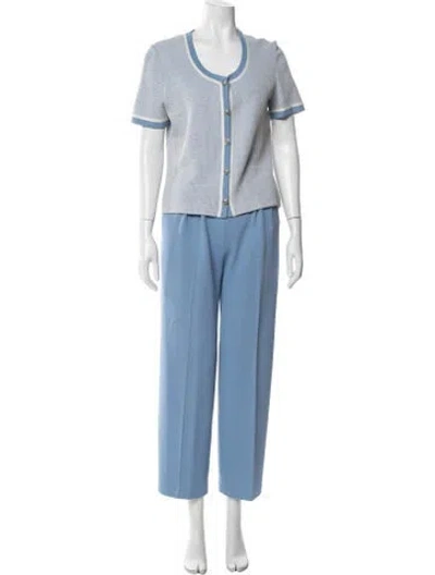Pre-owned St John Pant Set In Blue