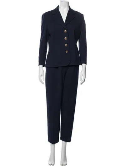 Pre-owned St John Pant Set In Blue