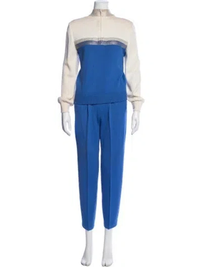 Pre-owned St John Pant Set In Blue
