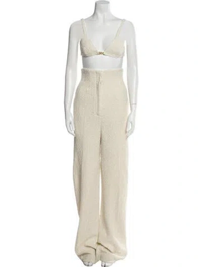 Pre-owned St John Pant Set In Neutral