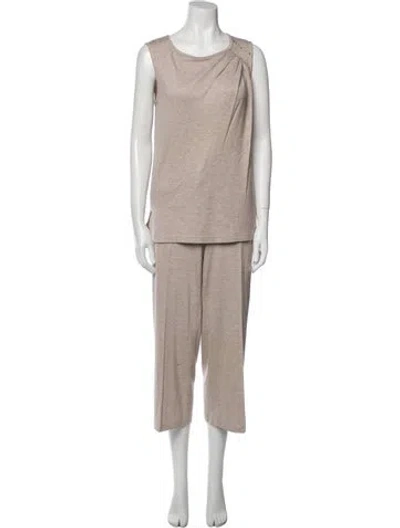 Pre-owned St John Pant Set In Neutral