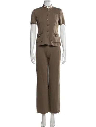Pre-owned St John Pant Set In Neutral