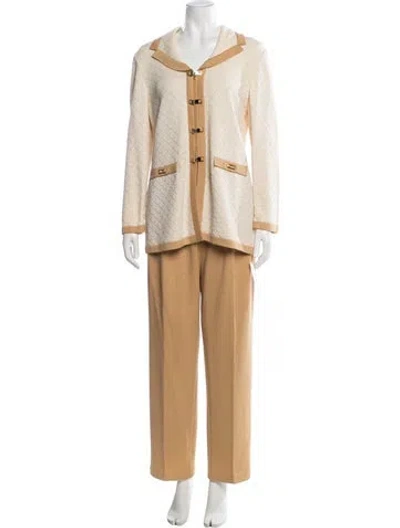 Pre-owned St John Pant Set In Neutral