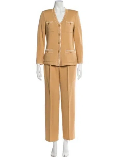 Pre-owned St John Pant Set In Orange