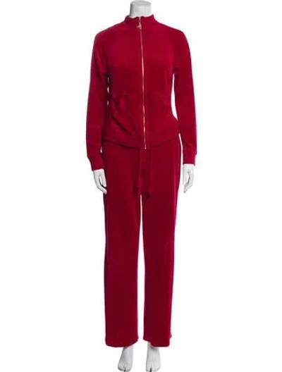 Pre-owned St John Pant Set In Red