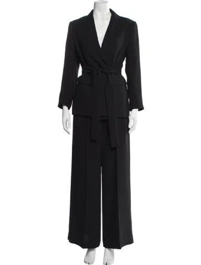 Pre-owned St John Pantsuit In Black