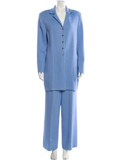 Pre-owned St John Pantsuit In Blue