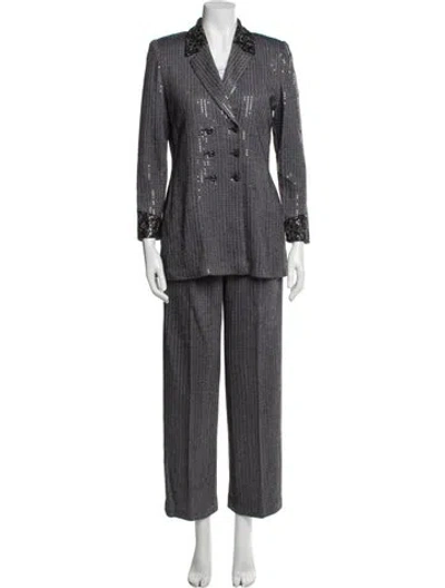 Pre-owned St John Pantsuit In Gray