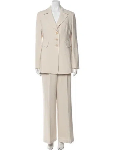 Pre-owned St John Pantsuit In Neutral