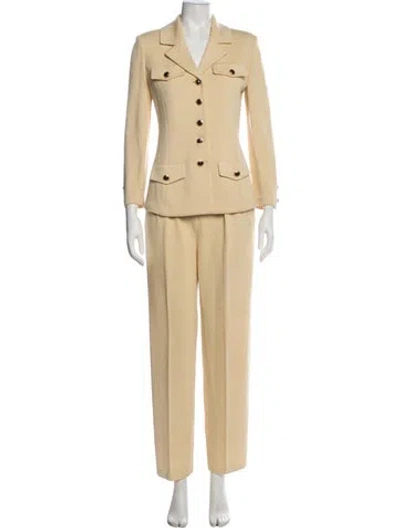 Pre-owned St John Pantsuit In Neutral